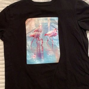Flamingo baby tee